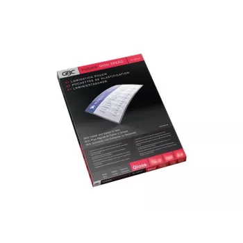 Película de plastificação GBC A4 High Speed 100 mícron, brilhante, transparente, A4, 0,2 mm, 216 mm, 303 mm
