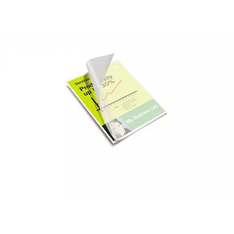 Película de plastificação GBC A4 High Speed 100 mícron, brilhante, transparente, A4, 0,2 mm, 216 mm, 303 mm