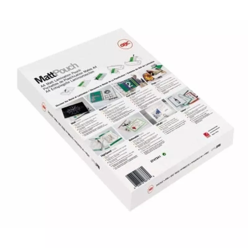Película de plastificação GBC A3 mate 125 mícron, mate, branco, A3, 0,25 mm, 303 mm, 426 mm