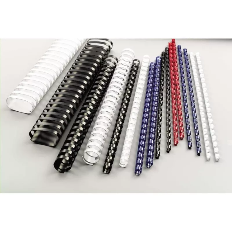 Encadernadores de pente GBC CombBind 8 mm A4 21R, preto, 45 folhas, policloreto de vinilo (PVC), A4, 8 mm, 240 g