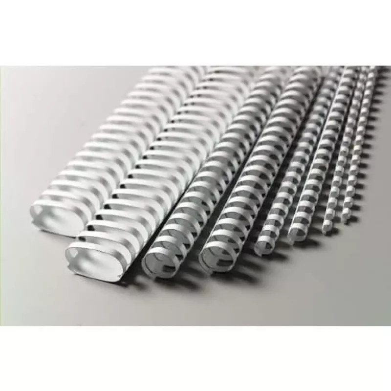 Encadernadores de pente GBC CombBind 6 mm A4 21R, branco, 25 folhas, policloreto de vinilo (PVC), A4, 6 mm, 78 mm
