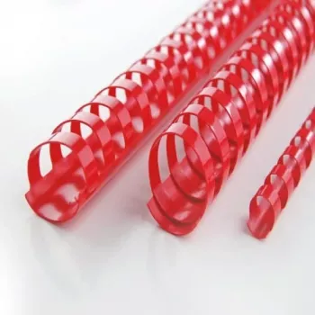 Encadernadores de pente GBC CombBind 6 mm A4 21R, vermelho, 25 folhas, policloreto de vinilo (PVC), A4, 100 unid.
