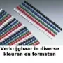 Encadernadores de pente GBC CombBind 8 mm A4 21R, azul, 45 folhas, policloreto de vinilo (PVC), A4, 100 unid.