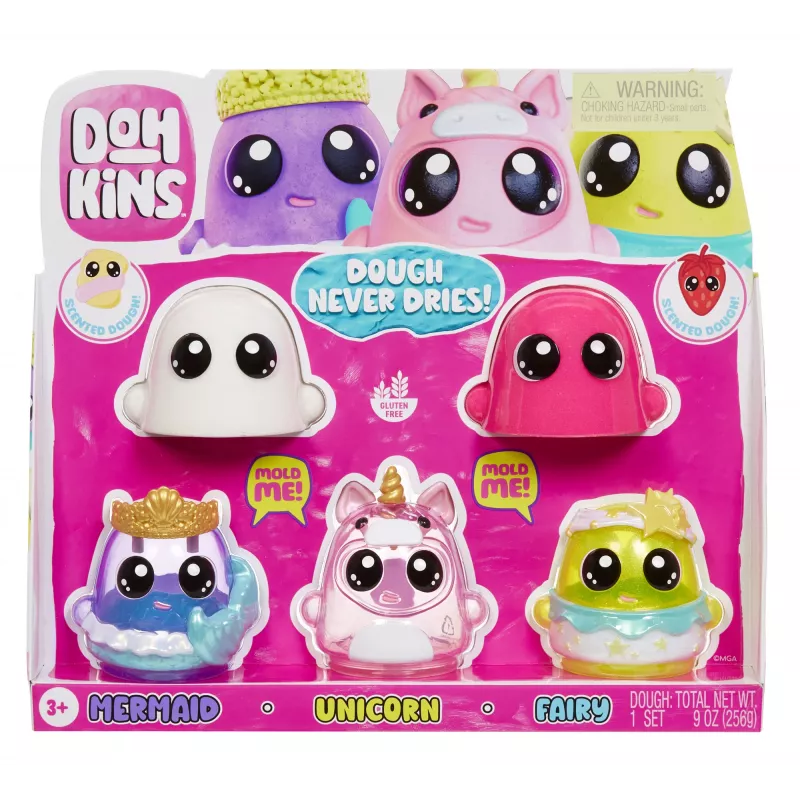 MGA Entertainment DohKins Fantasy Pack - Sortido 1, massa de modelar, multicolor, criança, menino/menina, 3 ano(s), 99 ano(s)