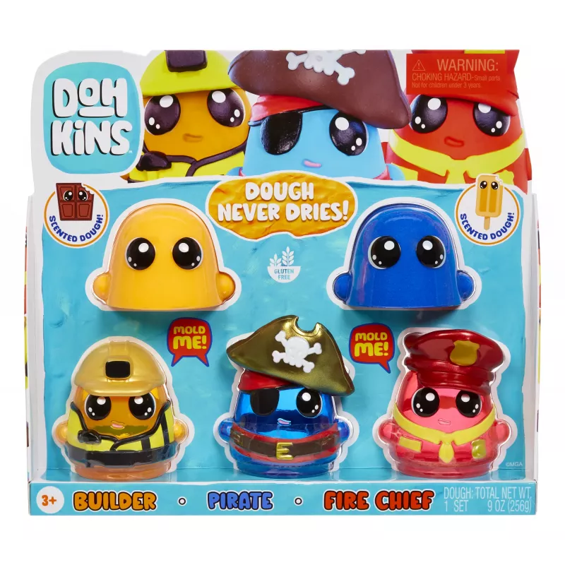 MGA Entertainment DohKins Hero Pack - Sortido 1, plasticina, multicolor, criança, menino/menina, 3 ano(s), 99 ano(s)