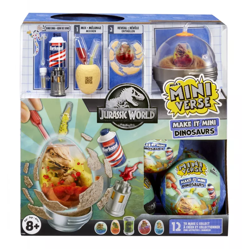 Miniverse Make It Mini Dinosaurs (Jurassic World) em PDQ, 8 ano(s), multicolor, plástico
