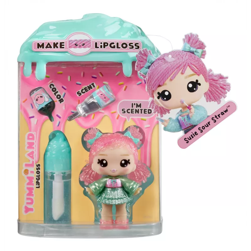 Boneca Yummiland Lip Gloss MGA Entertainment Série 2 - Lakritz (Susie Sour Straw)