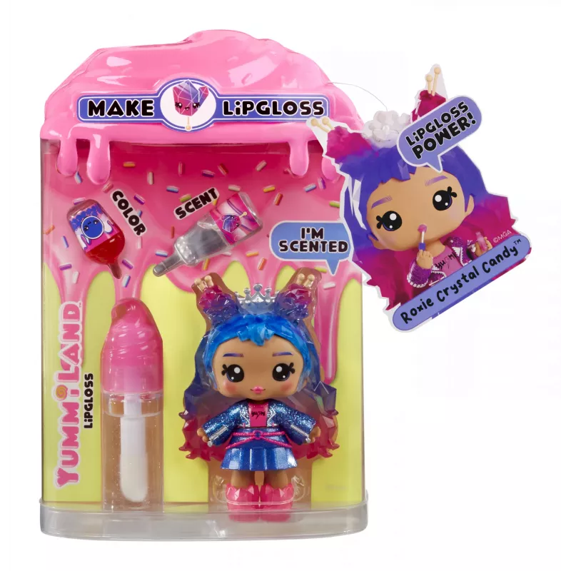 Boneca Yummiland Lip Gloss MGA Entertainment Série 2 - Rock Candy (Roxie Crystal Candy)