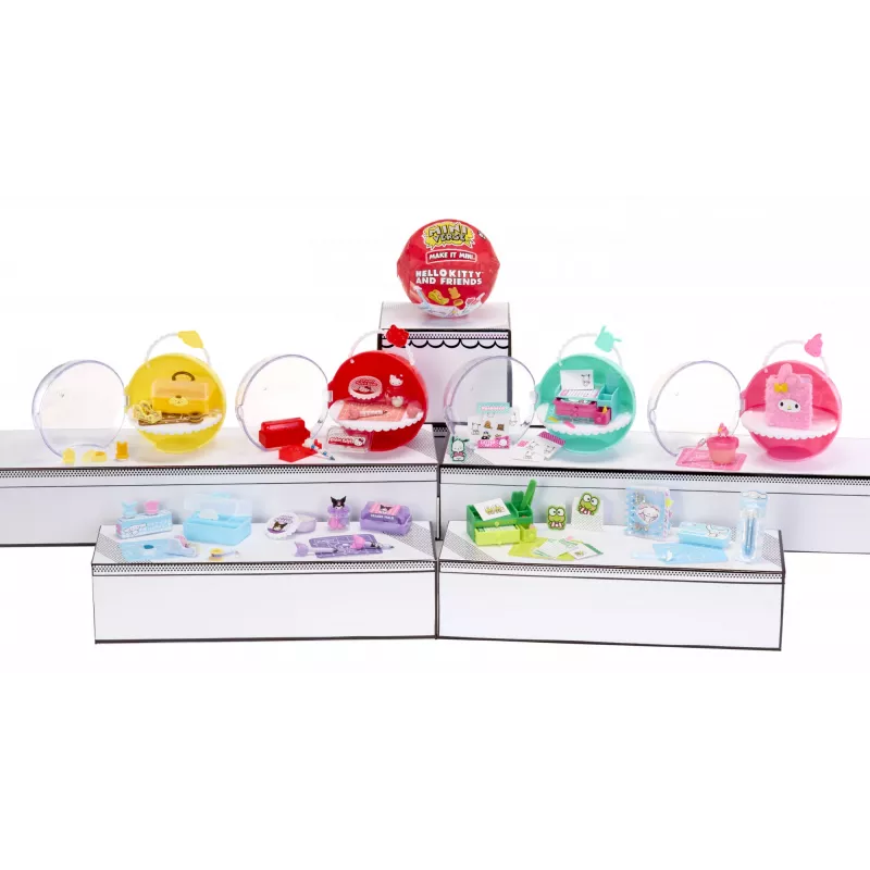 Miniverse Make It Mini Hello Kitty and Friends Série 3, 8 anos, Hello Kitty, multicolor, plástico, resina