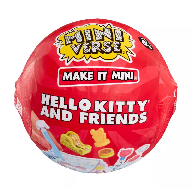 Miniverse Make It Mini Hello Kitty and Friends Série 3, 8 anos, Hello Kitty, multicolor, plástico, resina