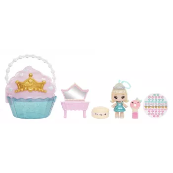 MGA Entertainment Yummiland Beauty Bag Playset + Boneca Lip Gloss - Cupcake Beauty Bag