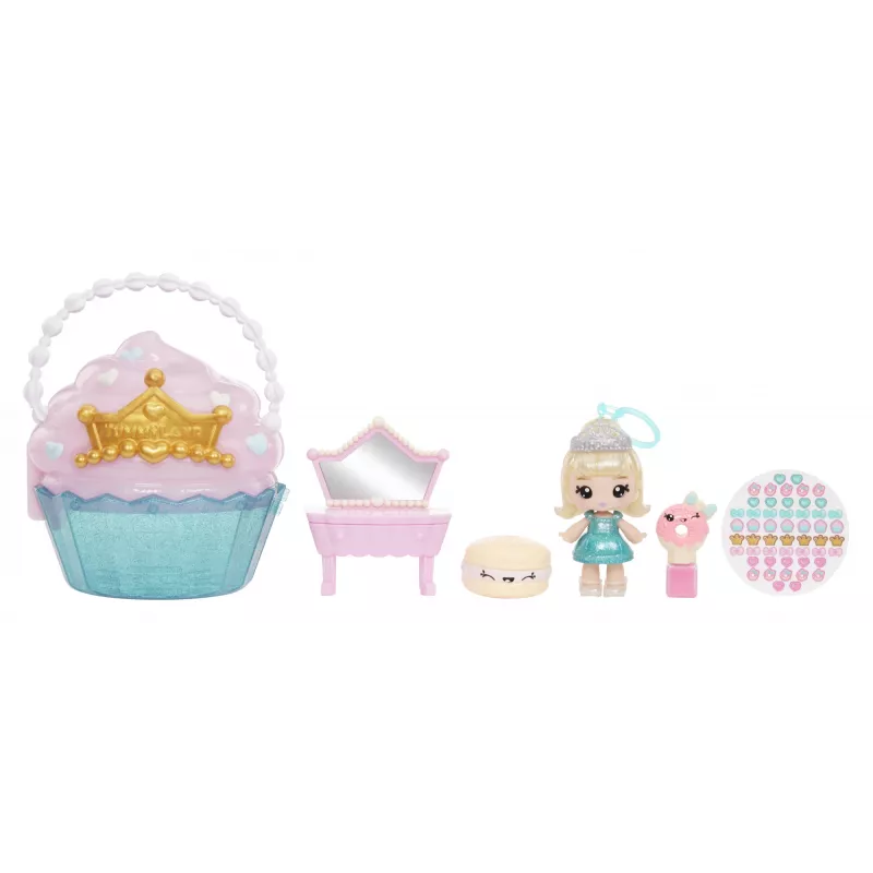 MGA Entertainment Yummiland Beauty Bag Playset + Boneca Lip Gloss - Cupcake Beauty Bag
