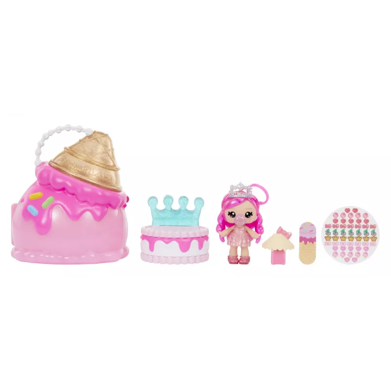 MGA Entertainment Yummiland Beauty Bag Playset + Boneca Lip Gloss - Ice Cream Beauty Bag