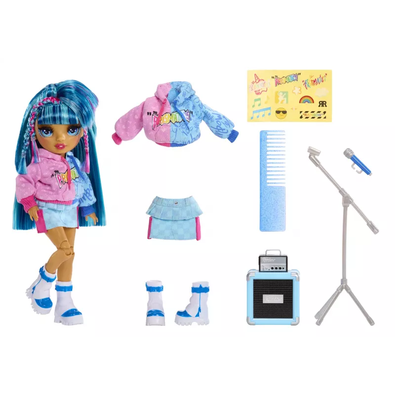 Bonecas de moda Rainbow High Junior High Jr High Rockband - Skyler