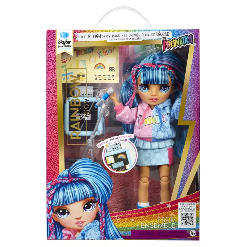 Bonecas de moda Rainbow High Junior High Jr High Rockband - Skyler