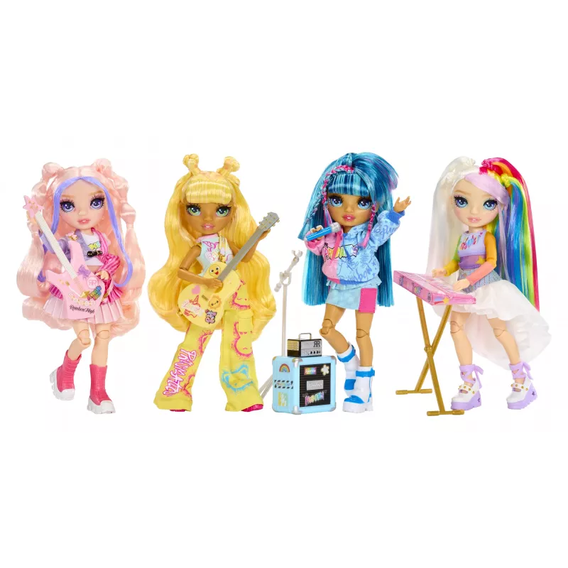 Bonecas de moda Rainbow High Junior High Jr High Rockband - Skyler