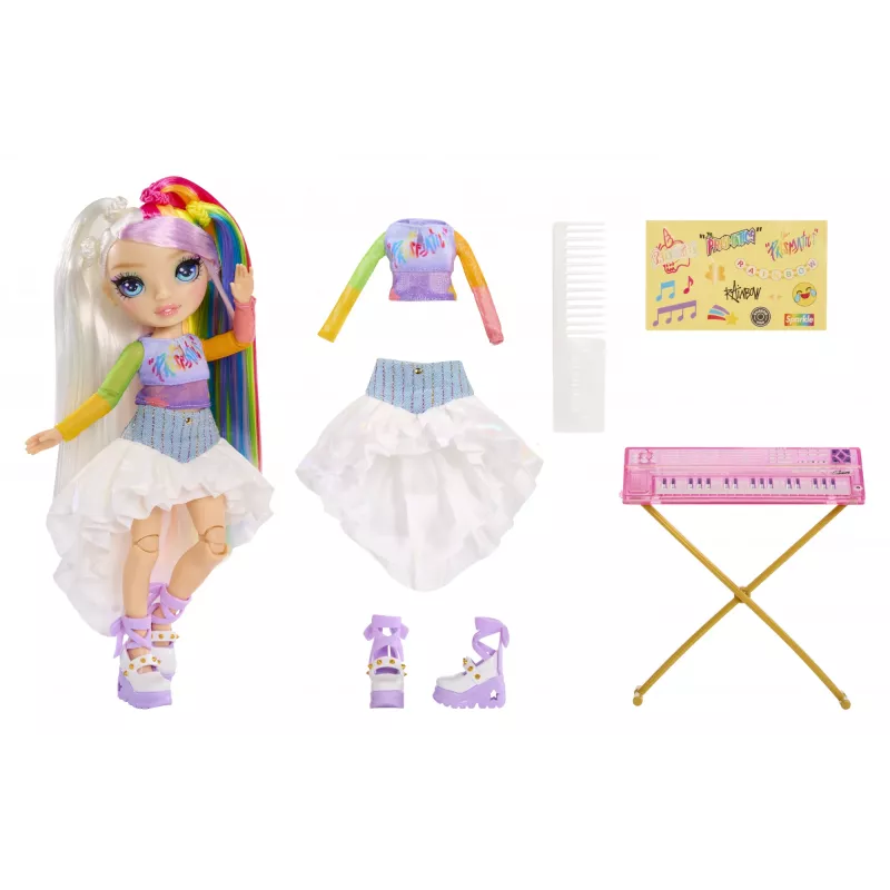 Bonecas de moda Rainbow High Jr High Rockband - Amaya, boneca de moda, feminino, 4 ano(s), menino/menina, multicolor