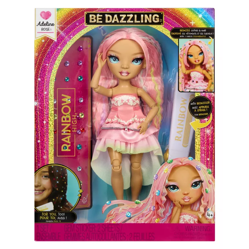Bonecas de moda Rainbow High Be Dazzling - Adeline Rose (rosa)