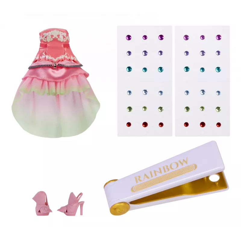 Bonecas de moda Rainbow High Be Dazzling - Adeline Rose (rosa)