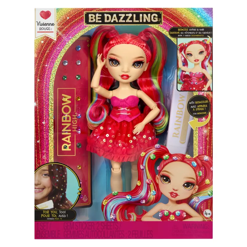 Bonecas de moda Rainbow High Be Dazzling - Vivienne Rouge (vermelho)