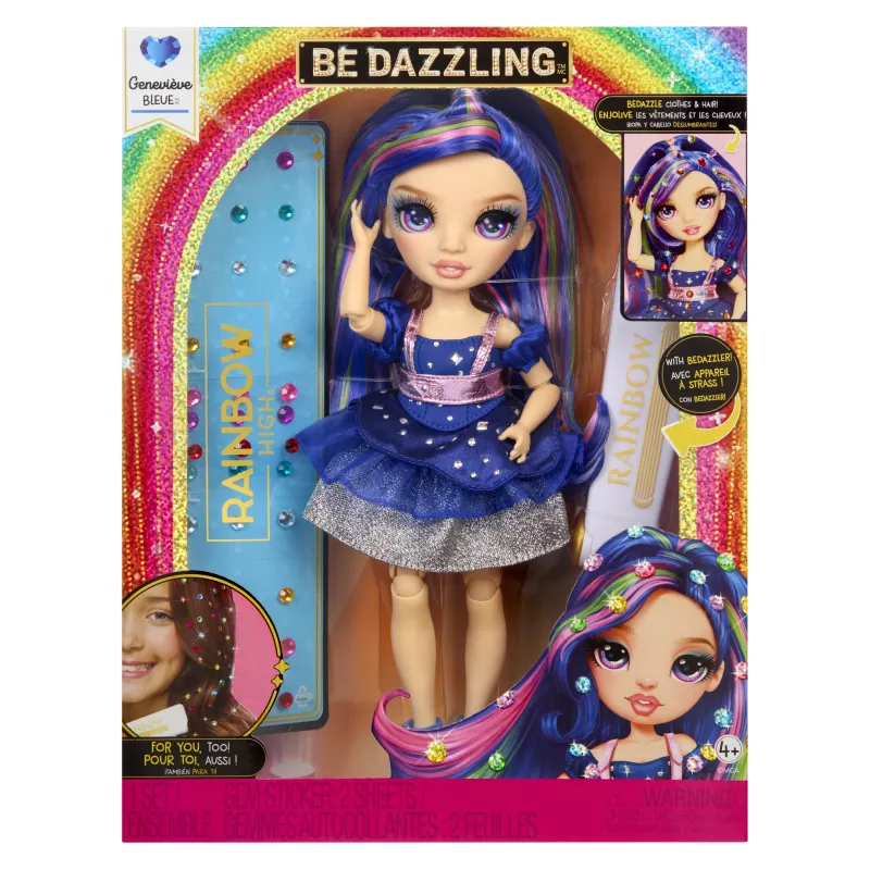 Bonecas de moda Rainbow High Be Dazzling - Genevieve Bleue (azul)