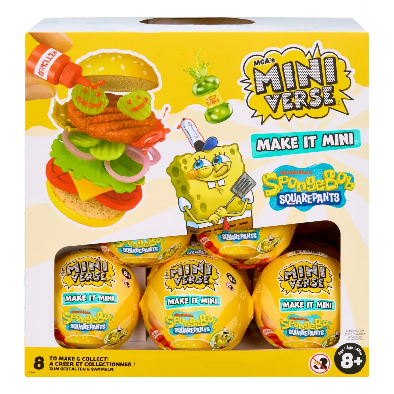 Miniverse Make It Mini SpongeBob SquarePants, 8 anos, multicolor