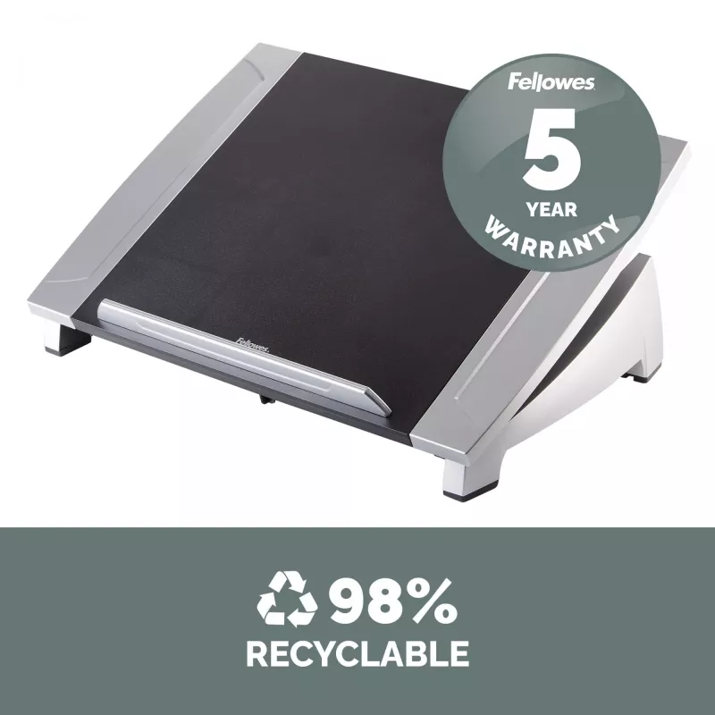Suporte para portátil Fellowes Office Suites, preto, 43,2 cm (17 polegadas), 5 kg, 140 - 190 mm, 382 mm, 290 mm