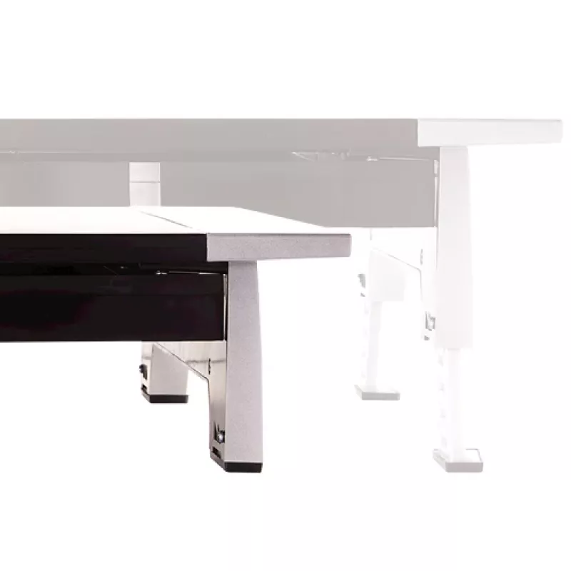 Suporte para monitor de computador Fellowes com 5 regulações de altura - elevação de monitor Office Suites com compartimento de arrumação - suporte para monitor ergonómico ajustável para computador - peso máx. 36 kg/tamanho máx. 28 polegadas - grafite