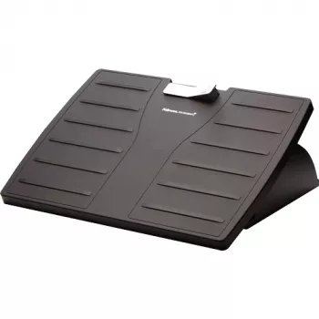 Repousa-pés para debaixo da secretária Fellowes – repousa-pés Office Suites, repousa-pés ergonómico com 3 posições de altura ajustáveis e tecnologia antibacteriana – repousa-pés para escritório e casa – preto