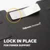 Repousa-pés para debaixo da secretária Fellowes – repousa-pés Office Suites, repousa-pés ergonómico com 3 posições de altura ajustáveis e tecnologia antibacteriana – repousa-pés para escritório e casa – preto