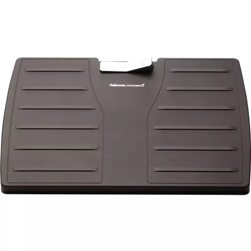 Repousa-pés para debaixo da secretária Fellowes – repousa-pés Office Suites, repousa-pés ergonómico com 3 posições de altura ajustáveis e tecnologia antibacteriana – repousa-pés para escritório e casa – preto