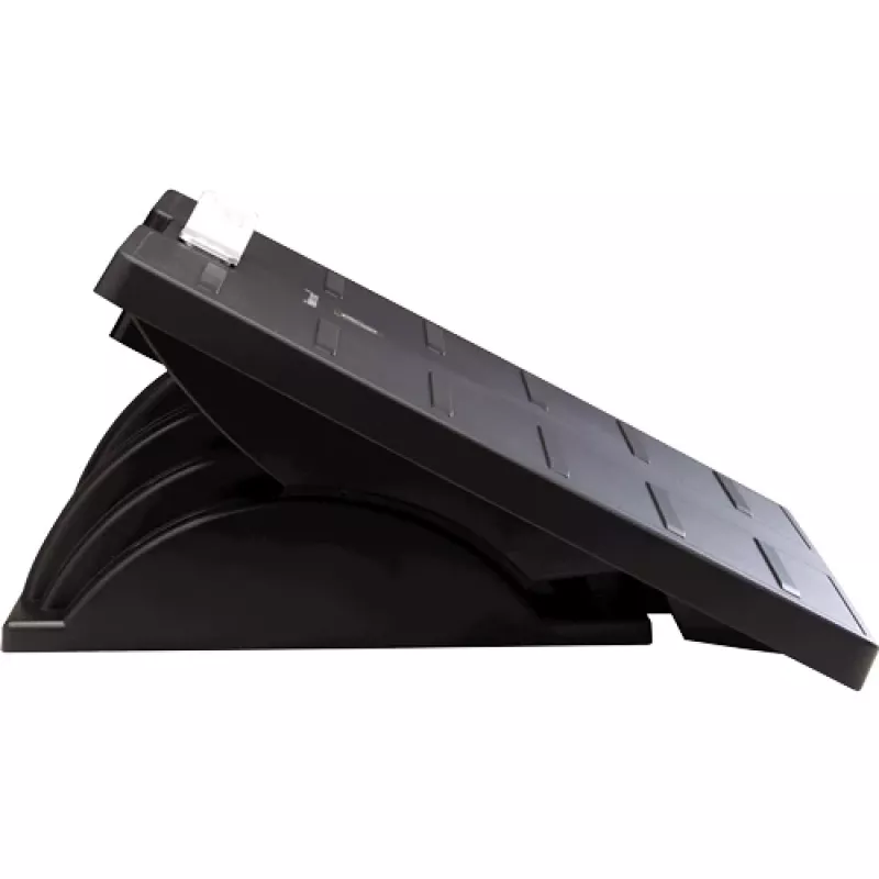 Repousa-pés para debaixo da secretária Fellowes – repousa-pés Office Suites, repousa-pés ergonómico com 3 posições de altura ajustáveis e tecnologia antibacteriana – repousa-pés para escritório e casa – preto