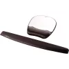 Tapete de rato com apoio de pulso Fellowes Mouse Mat Wrist Support - tapete de rato em espuma viscoelástica com almofada macia - tapete de rato ergonómico para computador, portátil, home office - compatível com ratos laser e óticos - prata