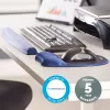 Apoio de pulso Fellowes 9178401 em gel, poliuretano azul