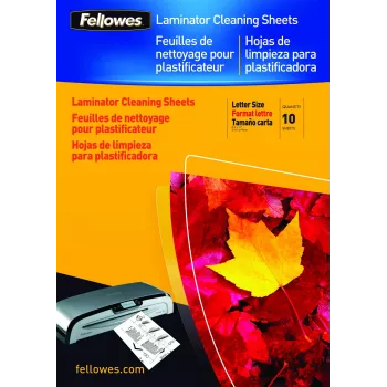 Folhas de limpeza e de suporte A4 Fellowes - pack de 10