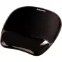 Tapete de rato Fellowes Crystals Gel com apoio de pulso em gel, preto, 202×230 mm, 340 g