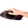 Tapete de rato Fellowes Crystals Gel com apoio de pulso em gel, preto, 202×230 mm, 340 g