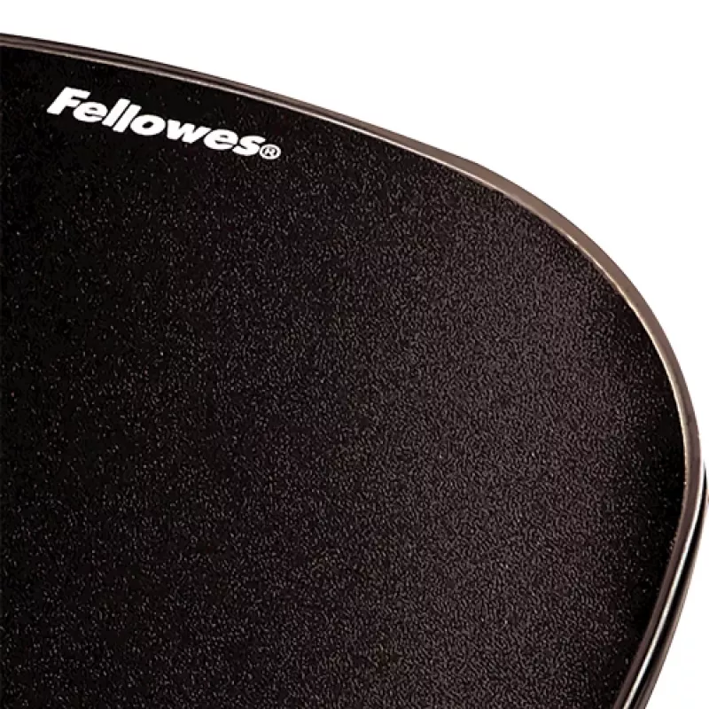 Tapete de rato Fellowes Crystals Gel com apoio de pulso em gel, preto, 202×230 mm, 340 g