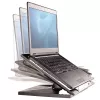 Suporte para portátil Fellowes Designer Suites, suporte para portátil, preto, plástico, 43,2 cm (17 polegadas), 11,3 kg, FIRA International, EN ISO 9241-5