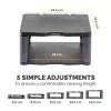 Suporte para monitor Fellowes Premium grafite, autónomo, 36 kg, 53,3 cm (21 polegadas), regulação de altura, grafite
