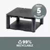 Suporte para monitor Fellowes Premium grafite, autónomo, 36 kg, 53,3 cm (21 polegadas), regulação de altura, grafite