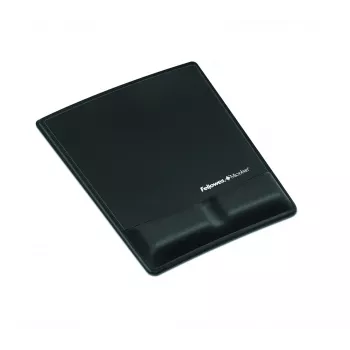 Apoio de pulso para tapete de rato Fellowes - tapete de rato Health-V com proteção antibacteriana - tapete de rato ergonómico para computador, portátil, home office - preto