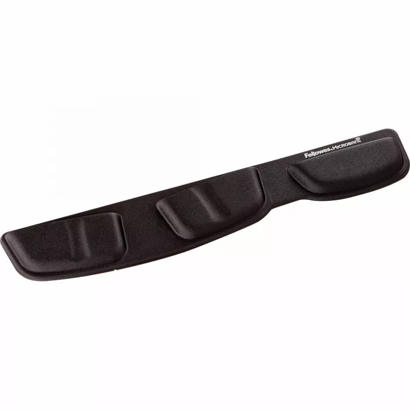 Fellowes apoio de pulso para teclado - apoio de pulso Health-V com proteção antibacteriana - apoio de pulso ergonómico para computador, portátil, home office - preto