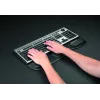 Fellowes apoio de pulso para teclado - apoio de pulso Health-V com proteção antibacteriana - apoio de pulso ergonómico para computador, portátil, home office - preto