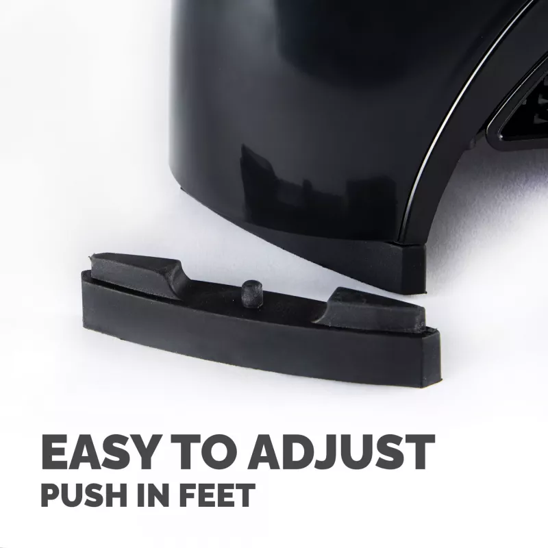 Suporte para monitor de computador Fellowes com 3 alturas ajustáveis - elevação de monitor Smart Suites - suporte para monitor ergonómico ajustável para computador - peso máx. 10 kg/tamanho máx. 21 polegadas - preto