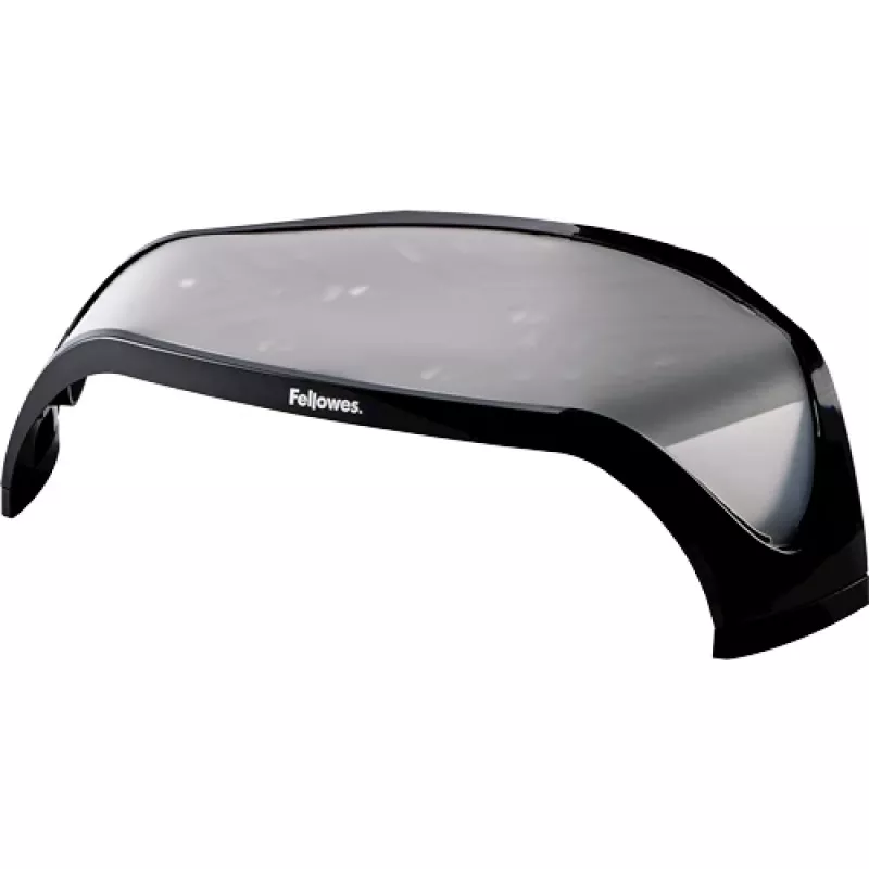 Suporte para monitor de computador Fellowes com 3 alturas ajustáveis - elevação de monitor Smart Suites - suporte para monitor ergonómico ajustável para computador - peso máx. 10 kg/tamanho máx. 21 polegadas - preto