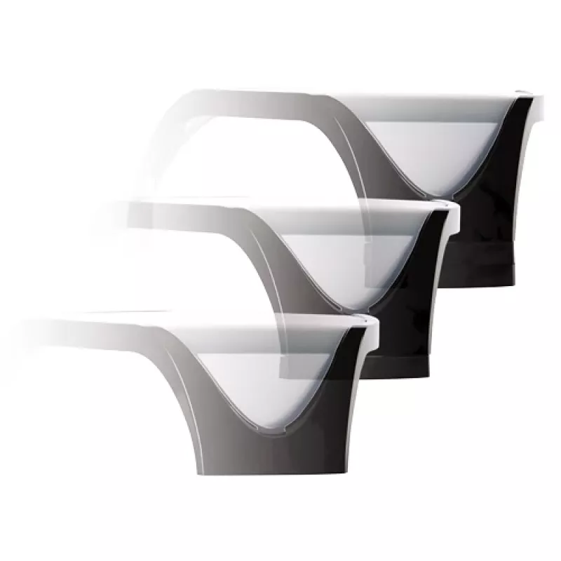 Suporte para monitor de computador Fellowes com 3 alturas ajustáveis - elevação de monitor Smart Suites - suporte para monitor ergonómico ajustável para computador - peso máx. 10 kg/tamanho máx. 21 polegadas - preto