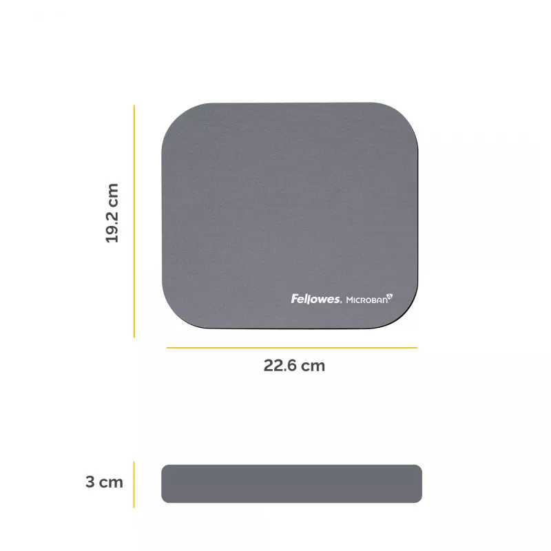 Tapete de rato Fellowes 5934005 prateado