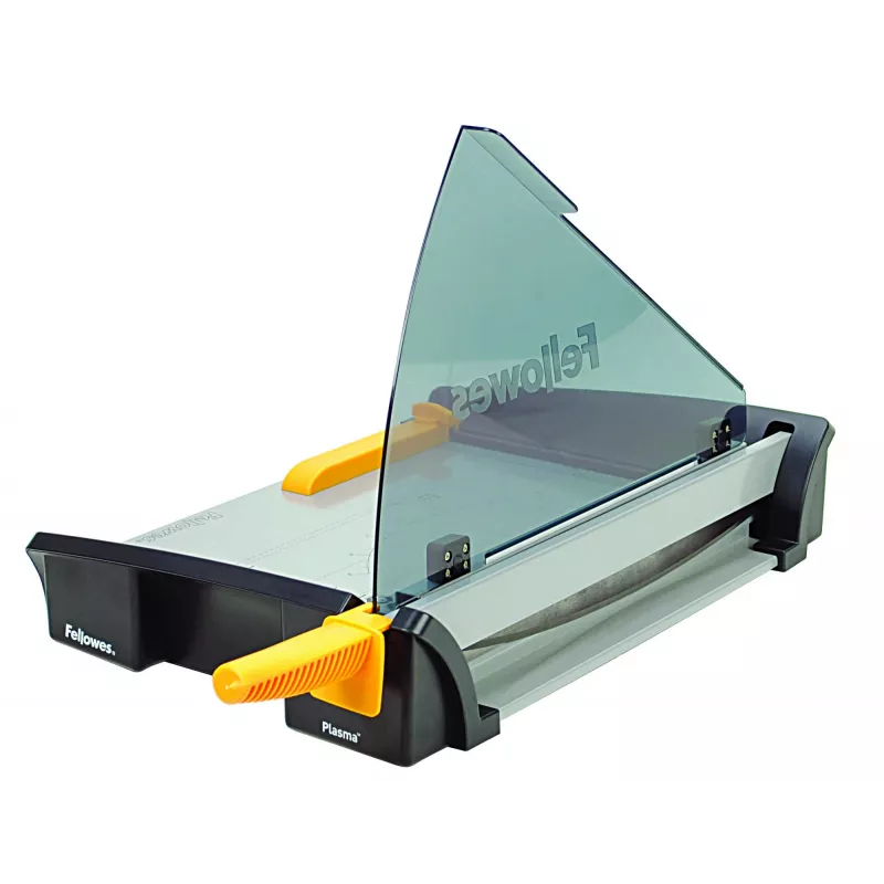 Cortador de papel Fellowes Plasma A3/180 – comprimento de corte 46 cm, capacidade 40 folhas, grafite/prateado/amarelo