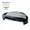 Suporte para monitor de computador Fellowes com 3 alturas ajustáveis – Smart Suites Monitor Riser Plus com arrumação – suporte para monitor ergonómico ajustável para computador – peso máx. 10 kg/tamanho máx. 21 polegadas – preto